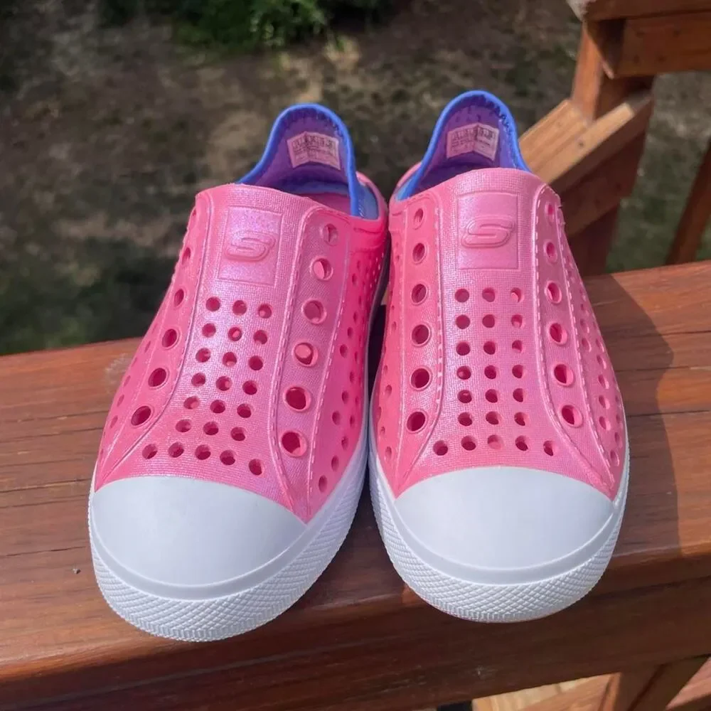 Skechers Kids 13 Pink Water shoes slip On Sandals